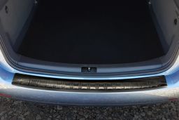 Volkswagen Touran I (1T facelift) 2010-2015 rear bumper protector stainless steel black (VW10TOBP) (2)