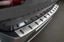 Rear bumper protector Volkswagen T-Roc (A1) 2017->   stainless steel - Strong (VW11TRBP) (1)
