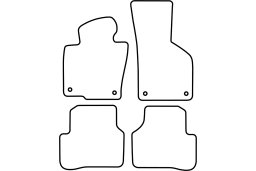 Volkswagen Passat (B7) 2010-2014 4d car mat set (VW12PAMV)