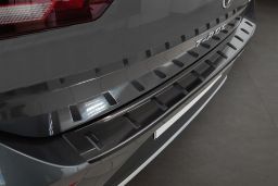 Rear bumper protector Volkswagen T-Roc (A1) 2017->   stainless steel anthracite - Strong (VW12TRBP) (1)