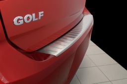 Volkswagen Golf VII (5G) 2012-> 5-door hatchback rear bumper protector stainless steel (VW13GOBP) (2)
