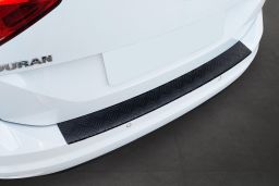 Rear bumper protector Volkswagen Touran (5T) 2015-> aluminium diamond plate anthracite matt (VW13TOBP) (1)