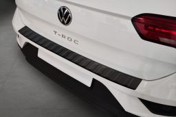 Rear bumper protector Volkswagen T-Roc (A1) 2017-> stainless steel anthracite matt (VW13TRBP) (1)