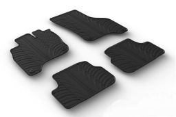 Car mats Volkswagen Golf VII (5G) 2014-2020 5-door hatchback set anti-slip Rubbasol rubber (VW14GOFR) (1)