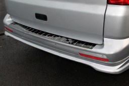 Volkswagen Transporter T5 2003-2015 rear bumper protector stainless steel high gloss black (VW14T5BP)