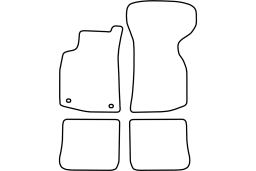 Volkswagen Golf I Cabriolet (Typ 155) 1979-1993 car mat set (VW15GOMV)