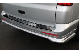 Rear bumper protector Volkswagen Transporter T5 2003-2015   stainless steel anthracite (VW16T5BP) (1)