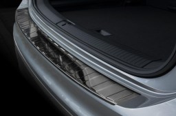 Volkswagen Tiguan II 2015-present rear bumper protector stainless steel high gloss black (VW16TIBP)