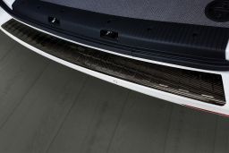 Rear bumper protector Volkswagen Transporter T5 2003-2015 carbon (VW17T5BP) (1)
