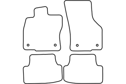 Volkswagen Golf VII Sportsvan (5G) 2014- car mat set (VW18GOMV)