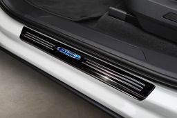 Door sill plates Volkswagen Touareg III (CR7) 2018-> stainless steel high gloss black 4 pieces (VW19TOEG) (1)