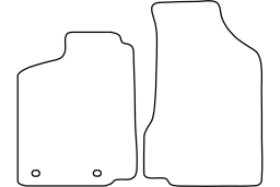 Volkswagen Caddy (9K) 1996-2004 car mat set (VW1CAMV)