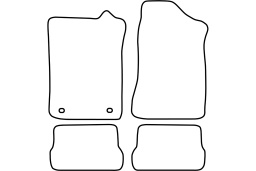 Volkswagen Corrado 1988-1995 car mat set (VW1COMV)