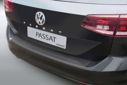 Rear bumper protector Volkswagen Passat Variant (B8) 2019-present wagon ABS - brushed alloy (VW1PABR) (1)