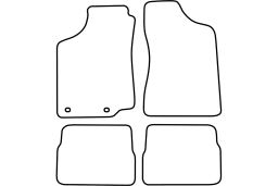 Volkswagen Passat (B3 & B4) 1988-1997 4d car mat set (VW1PAMV)