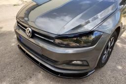 Front spoiler Volkswagen Polo VI (AW) 2017-present 5-door hatchback ABS - painted (VW1POMF) (1)