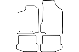 Volkswagen Polo III (6N) 1994-1999 3d & 5d car mat set (VW1POMV)