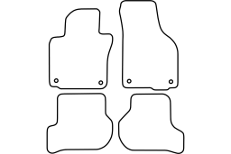 Volkswagen Scirocco III 2008- car mat set (VW1SCMV)