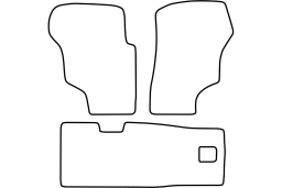 Volkswagen T3 1979-1990 car mat set (VW1T3MV)