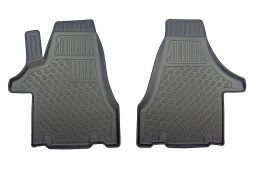 Volkswagen Transporter T6 2015-present car mat set PE/TPE rubber (VW1T6FM) (1)