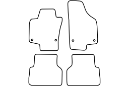 Volkswagen Tiguan (5N) 2007-2015 car mat set (VW1TIMV)