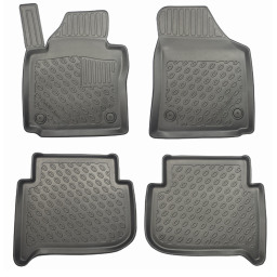 Volkswagen Touran I (1T) 2003-2010 mpv foot mat set PE/TPE rubber / automatten set PE/TPE rubber / Fußmatten Set PE/TPE Gummi / jeu tapis auto PE/TPE caoutchouc (VW1TOFM)