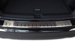 Rear bumper protector suitable for Volkswagen Tayron 2024->   stainless steel brushed (VW1TYBA) (1)
