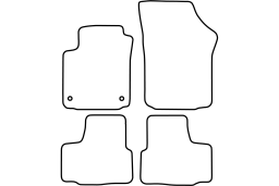 Volkswagen up! 2011- 3d & 5d car mat set (VW1UPMV)