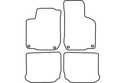Volkswagen Golf IV (1J) 2001-2003 3d & 5d car mat set (VW21GOMV)