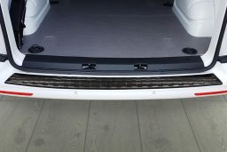 Rear bumper protector Volkswagen Transporter T6 - T6.1 2015-> stainless steel anthracite (VW21T6BP) (1)