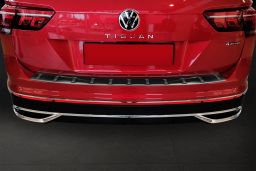 Rear bumper protector Volkswagen Tiguan II 2015-present stainless steel anthracite - Strong (2)