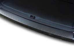 Rear bumper protector Volkswagen Transporter T6 - T6.1 2015-> aluminium black matt (VW25T6BA) (1)