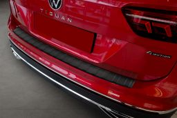 Rear bumper protector Volkswagen Tiguan II Allspace 2017-> stainless steel anthracite matt (VW26TIBP) (1)
