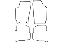Volkswagen Fox 2007-2011 3d & 5d car mat set (VW2FOMV)
