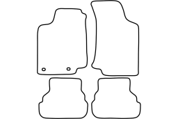 Volkswagen Golf III (1H) 1991-1997 3d & 5d car mat set (VW2GOMV)