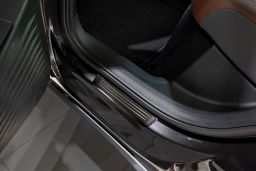 Door sill plates Volkswagen ID.4 2020-> stainless steel anthracite 4 pieces (VW2IDEG) (1)