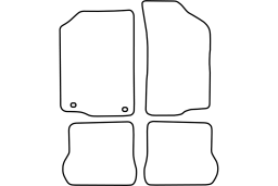 Volkswagen Scirocco II 1986-1992 car mat set (VW2SCMV)