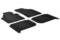 Volkswagen Touran (1T GP2) 2010-2015 car mats set anti-slip Rubbasol rubber (VW2TOFR)