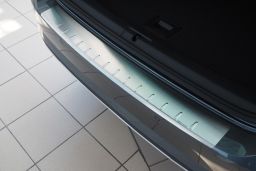 Rear bumper protector Volkswagen Golf VII Variant (5G) 2013-present wagon stainless steel (VW31GOBA) (1)