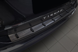 Rear bumper protector suitable for Volkswagen Tiguan III 2024-> stainless steel brushed anthracite - Strong (VW34TIBP) (1)
