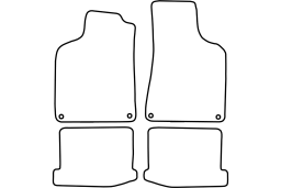 Volkswagen Lupo 3L 1998-2002 3d car mat set (VW3LUMV)