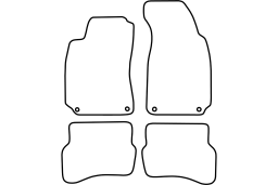 Volkswagen Passat (B5) 1996-2001 4d car mat set (VW3PAMV)