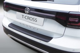 Rear bumper protector Volkswagen T-Cross (C1) 2018->   ABS - brushed alloy (VW3TCBP) (1)