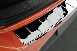 Volkswagen T-Roc (A1) 2017-present rear bumper protector stainless steel high gloss (VW3TRBP) (3)