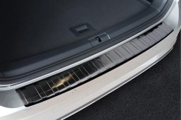 Rear bumper protector Volkswagen Golf VII Variant (5G) 2017-present wagon stainless steel anthracite (VW47GOBP) (1)