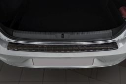 Rear bumper protector Volkswagen Passat (B8) 2014-> 4-door saloon stainless steel anthracite (VW47PABP) (1)