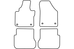 Volkswagen Caddy Combi (2K) 2004-2015 car mat set (VW4CAMV)