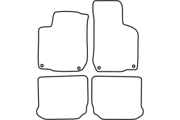 Volkswagen Golf IV (1J) 1997-2001 3d & 5d car mat set (VW4GOMV)