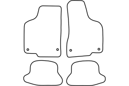 Volkswagen Lupo 3L 2002-2005 3d car mat set (VW4LUMV)