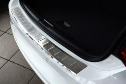 Volkswagen Polo V (6C) 2014-2017 3 & 5-door hatchback rear bumper protector stainless steel (VW4POBP) (1)